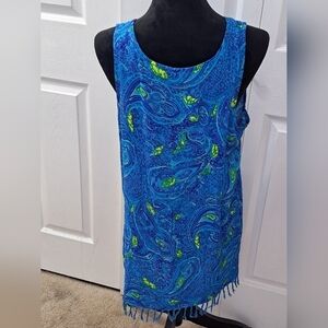 Angel Beach Swim/Bathing Suit Cover Up With Fringe  Size M